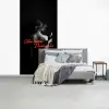 Wijn - Vrouw - Neon - Quote fotobehang vinyl groot -slaapkamer