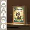 Kat - Vlinder - Bloemen Light Box met kabel (Kinderlampje) klein -USP_NL