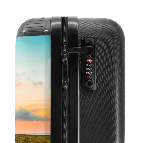 Vuurtoren bij zonsondergang NBS - Handbagage koffer - Unisex middel -slot