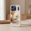 Bloem - Beige - Crème Telefoonhoesje iPhone 17 Pro klein -sfeer2