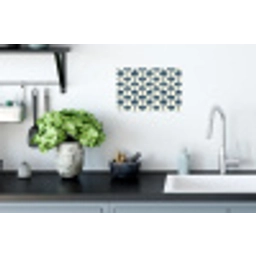 Klassiek - Motief - Blauw Muursticker klein 286 -keuken