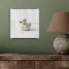 Badeend - Minimalistisch - Wit plexiglas 5mm klein -sfeer3