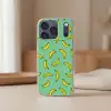 Bananen - Geel - Groen - Print Telefoonhoesje iPhone 17 Pro klein -sfeer2