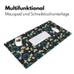 Botanisch - Bloemen - Blauw Muismat XXL klein 681 -ysfeer4_duits