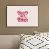 Tekst - Boodschap - Roze canvas 2cm klein -sfeer3