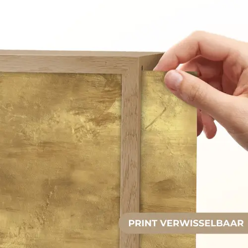 Industrieel - Textuur - Goud Light Box met batterij (Wandlamp) middel 907 -USP_websiteprintNL