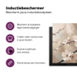 Bloesem - Takken - Schilderij - Beige - Serene Inductie beschermer vinyl 3mm middel -zzzzzzz-cc-usp