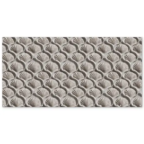 Zand - Schelpenvorm - Grijs Balkonbeschermer Duitsland klein 596 -zz_3d