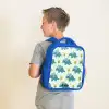 Dinos - Patroon - Natuur Kinderrugzak - Blauw middel -sfeer2