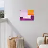 Vlakken - Abstract - Rechthoekig - Oranje tuinposter los doek klein -sfeer8