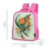 Sluipende jager met bladeren Kinderrugzak - Roze middel -productfoto_formaten