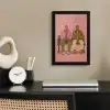 Illustratie - Bankje - Personen - Minimalistisch fotolijst zwart zonder passe partout klein -sfeer1