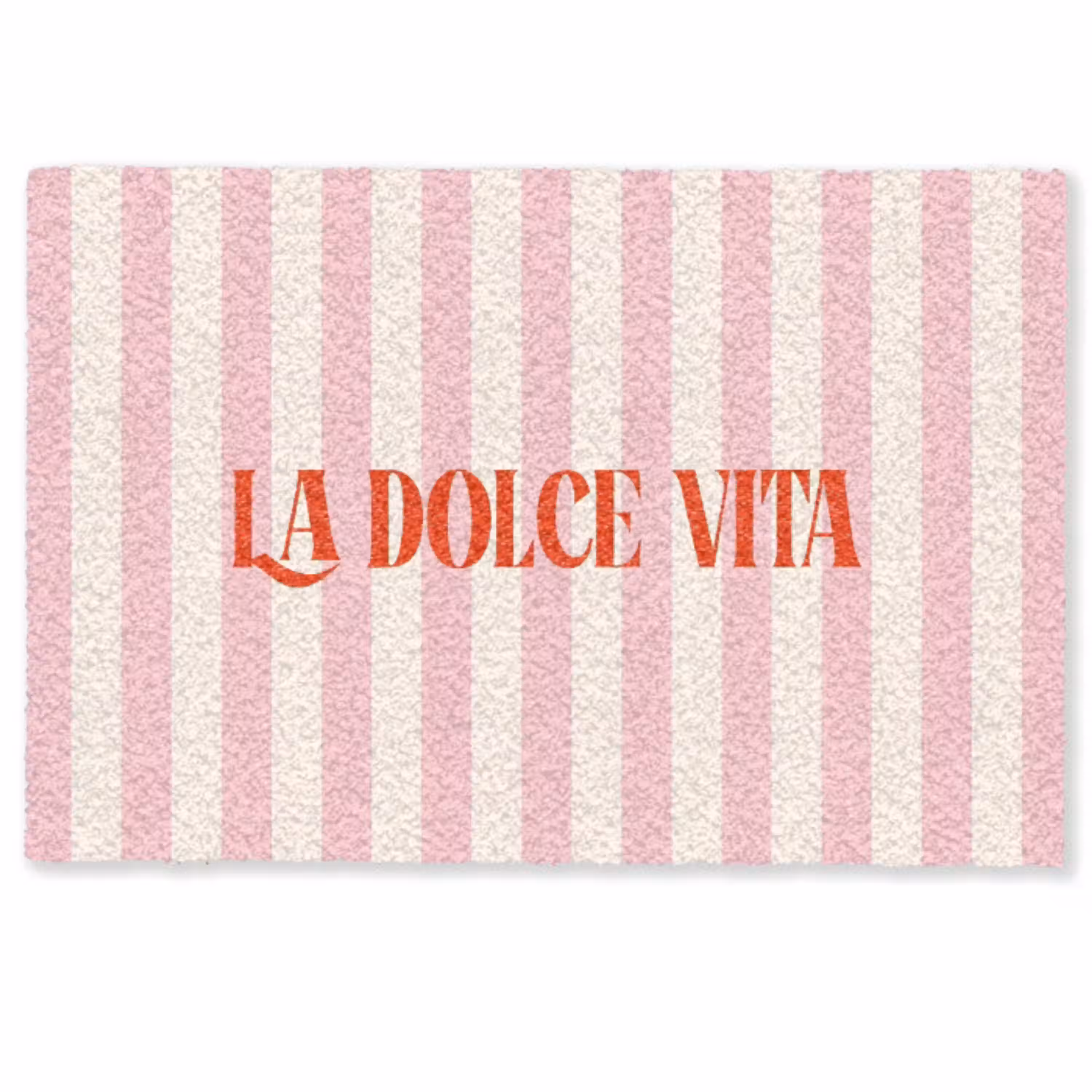 Zachtroze - Rood - Strepen - La Dolce Vita Deurmat klein -zkaufland3d