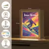 Snowboarden - Sneeuw - Kleurrijk Light Box met kabel (Kinderlampje) klein -USP_NL