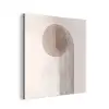 Minimalistisch - Cirkel - Lichtgrijs aluminium wit klein -3d