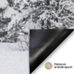 Fijnsparren - Sneeuw - Winter - Landschap - Stilte Deurmat klein -antislip_FR