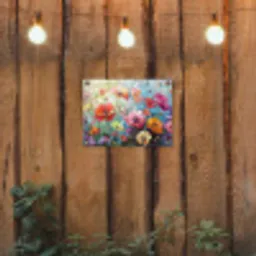 Bloemen - Kleurrijk - Waterverf - Natuur - Zomer tuinposter los doek klein -sfeer1