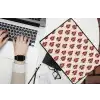 Botanisch - Patroon - Bordeaux laptophoes neopreen klein 279 -bureau