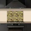 Modern - Geometrisch - Goud keuken achterwand spatscherm klein 900 -sfeer1