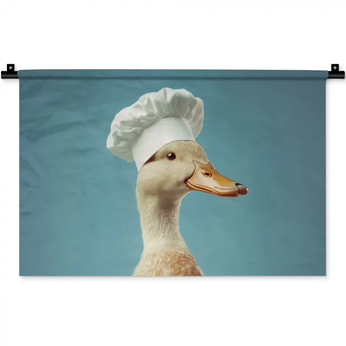 Eend - Koksmuts - Cute - Vogel Wandkleed katoen klein -zz3d
