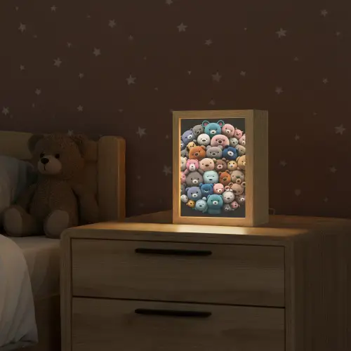 Teddybeer - Knuffel - Dieren - Meisjes - Jongens Light Box met kabel klein -sfeer1_kind