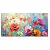 Bloemen - Kleurrijk - Waterverf - Natuur - Zomer Muismat XXL klein -3d_leeg