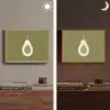 Avocado - Minimalistisch - Illustratie - Groen Light Box met batterij (Wandlamp) middel -sfeer3