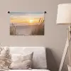 Zonsondergang - Duinen - Zee Wandkleed katoen klein -sfeer4