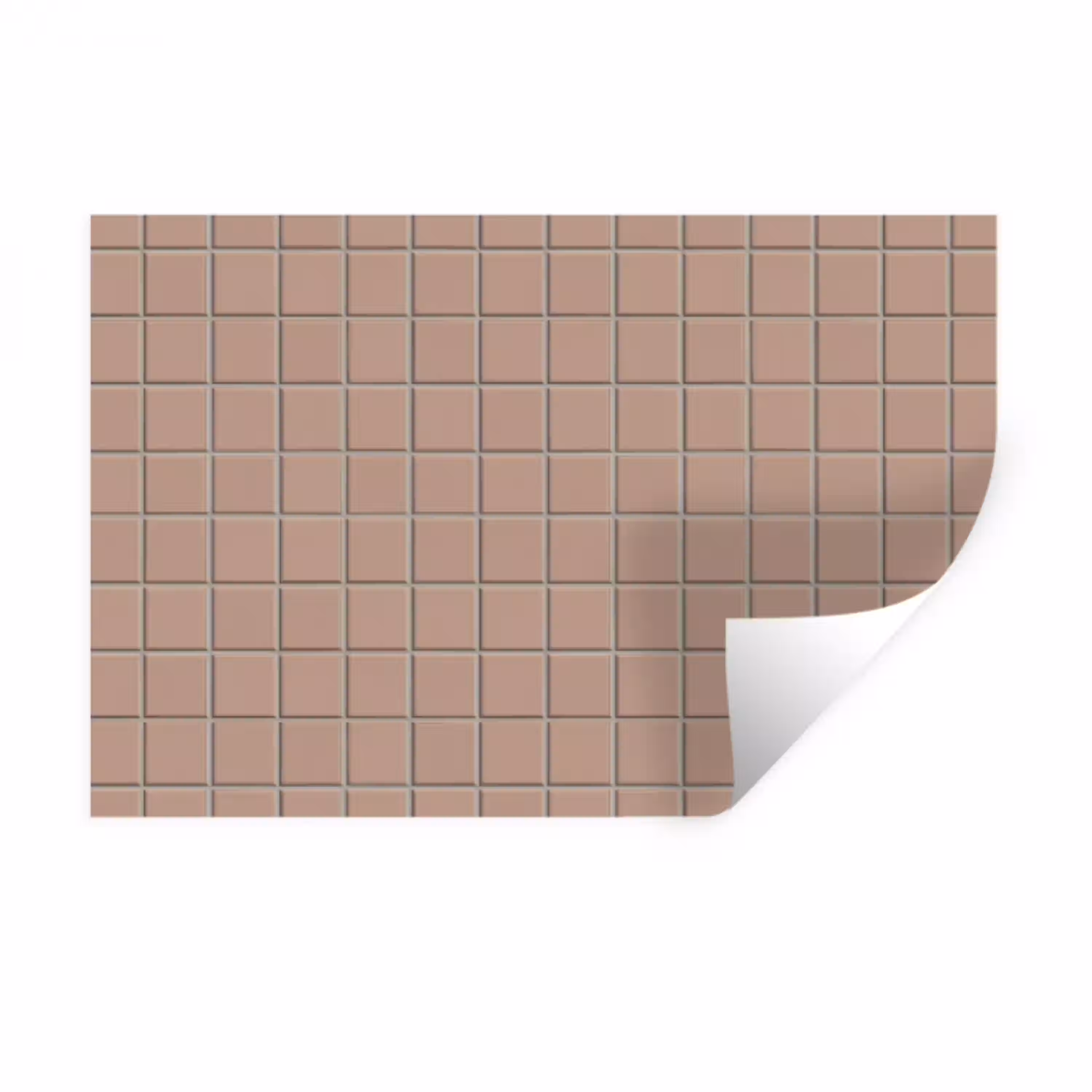 Patroon - Tegel - Oudroze Muursticker klein 286 -3d