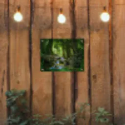 Waterval in het Regenwoud tuinposter los doek klein -sfeer1
