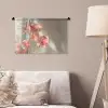 Bloemen - Stelen - Roze - Schaduw Wandkleed katoen klein -sfeer4