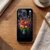 Felgekleurd - Bloemen - Vaas Telefoonhoesje iPhone 17 Pro klein -sfeer1