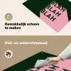 Donkergroen - Tekst - Schaduw - Grafisch Inductie beschemer met haakjes klein -ky-schoon-nl
