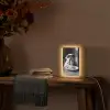 Hond - Bulldog - Pasta - Bril - Stoer - Dieren Light Box met kabel (Tafellamp) klein -sfeer4
