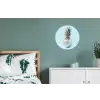 Blauw - Ananas - Disco - Discobal Wandcirkel aluminium klein -slaapkamer