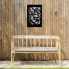 Koffiebonen - Zwart - Vintage Tuinposter op houten frame 2 cm dik klein -sfeer4