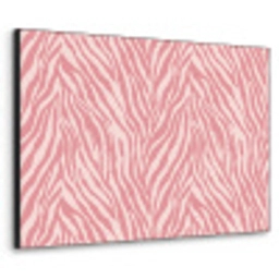 Zebra - Print - Roze Textielframe zwart klein 947 -3d