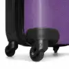 Lederen look lila paars NBS - Handbagage koffer - Volwassenen Unisex middel -wiel