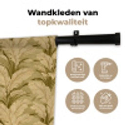 Palmbladeren - Klassiek - Groen Wandkleed katoen klein 269 -sfeer2