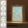 Stengels - Bloemen - Lucht - Wit Light Box met kabel (Tafellamp) klein -USP_NL