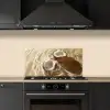 Kokosnoot - Water - Beige - Spetters keuken achterwand spatscherm klein -sfeer1