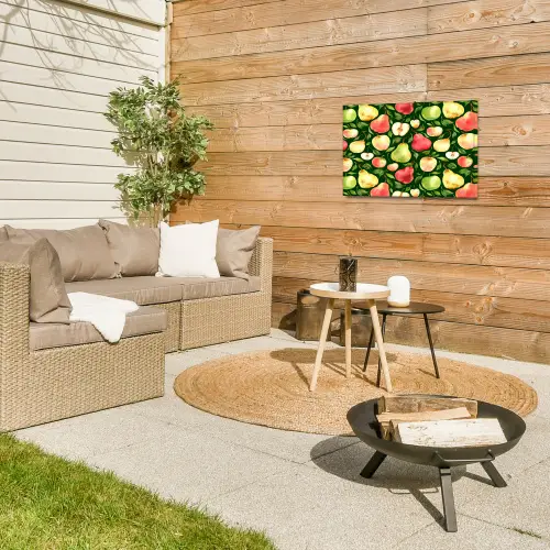 Appels - Peren - Fruit - Groen Tuinposter op houten frame 2 cm dik klein 845 -sfeer2