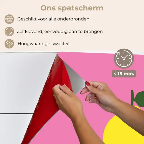 Citroen - Geel - Fris keuken achterwand spatscherm klein -spatscherm_NL