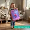 Roze harig monster met grote ogen Kinderkoffer - Roze klein -sfeer2_NL