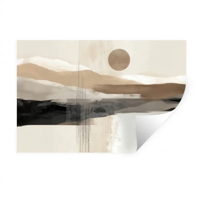 Minimalistisch - Landschap - Dimensie Muursticker klein -3d
