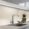 Paardenbloem - Minimalistisch - Wit keuken achterwand 2 middel -3d_schuin