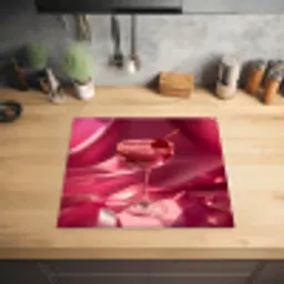 Cocktail - Pink - Luxe Inductie beschermer vinyl 3mm middel -sfeer5