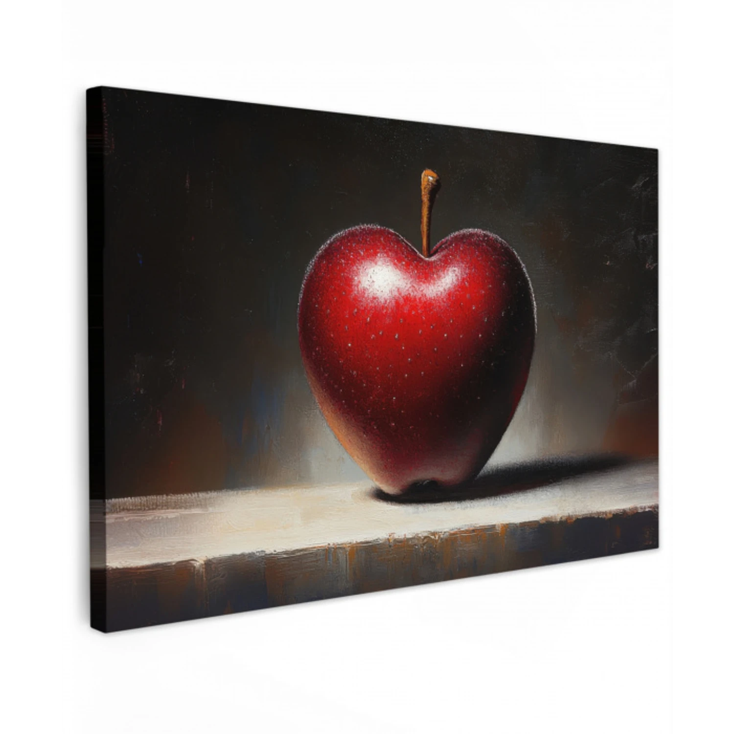 Apple - Hart - Rood Tuinposter op houten frame 2 cm dik klein -3d