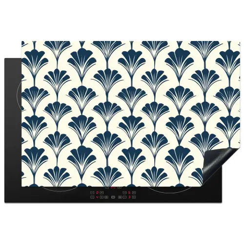 Klassiek - Motief - Blauw Inductie beschermer vinyl 3mm klein 276 -3d