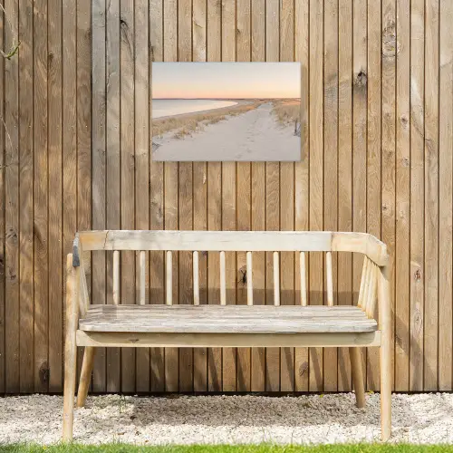 Kustlijn - Horizon - Hek Tuinposter op houten frame 2 cm dik klein -sfeer4